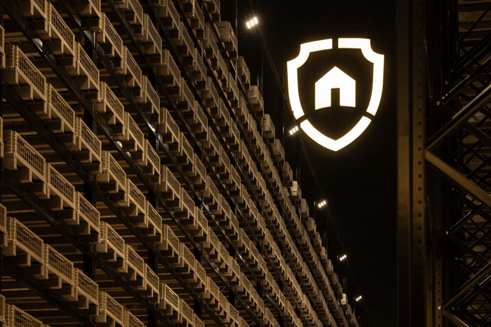 The Safe House mark above the racking inside The Reserve, Singapore